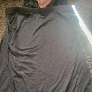 Dark grey pull on skirt